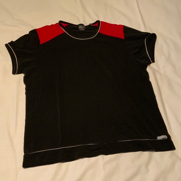 Bum Athletics Black+Red Short Sleeve Tee (L) - Picture 1 of 9